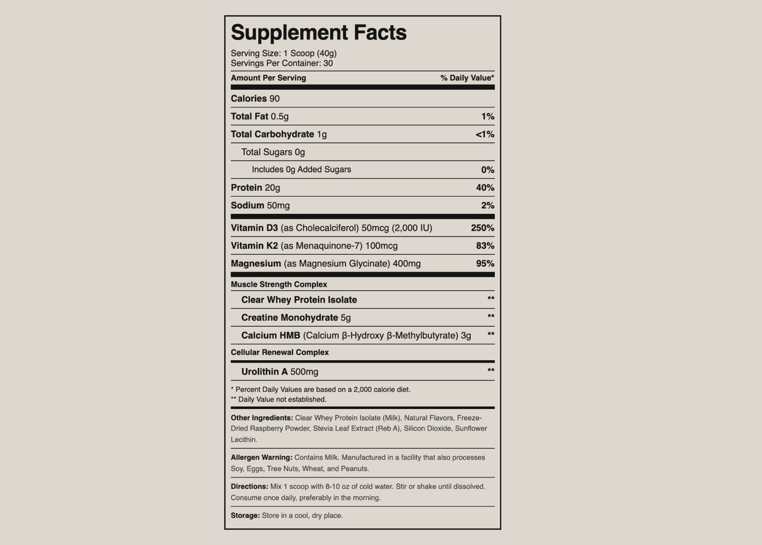 Supplement facts